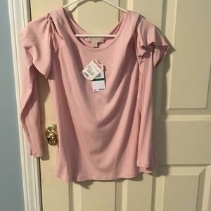 Michael Kors cold shoulder Pink Long Sleeve